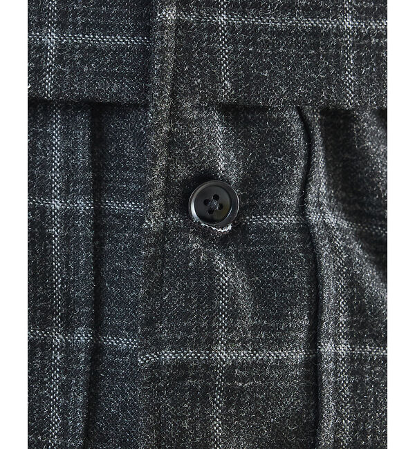 ABAHOUSE「【セットアップ対応】ウールライク チェック CPOシャツブルゾン / ボックスシ」|ブルゾン・スタジャン|