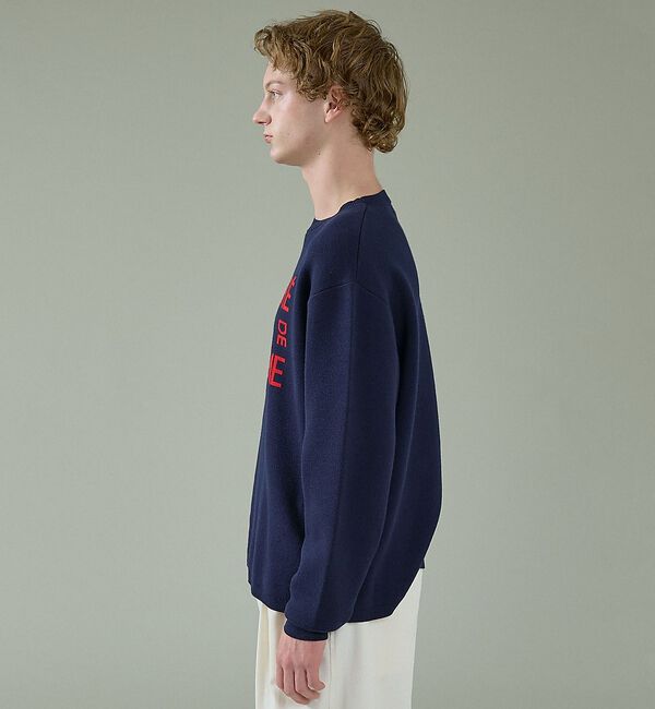 ABAHOUSE「ジャガードロゴニット プルオーバー / オーバーサイズ / LE TRIO AB」|ニット・セーター|