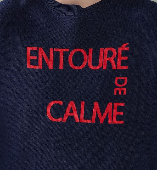 ABAHOUSE「ジャガードロゴニット プルオーバー / オーバーサイズ / LE TRIO AB」|ニット・セーター|