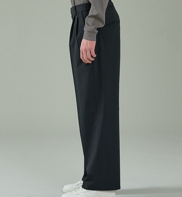 ABAHOUSE「トロストレッチ 2タック イージーワイドスラックス / ワイドパンツ」|その他|