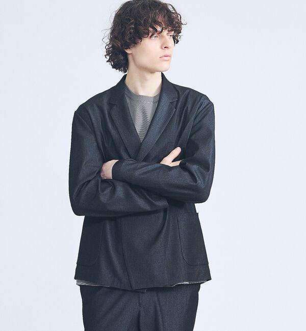 ABAHOUSE「【セットアップ対応】デニムライクツイル ダブルジャケット」|その他|
