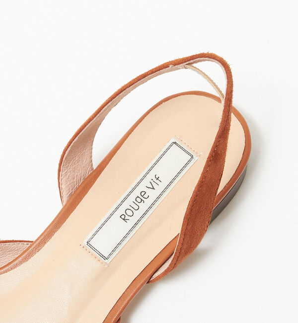 Rouge vif「バックストラップフラット」|パンプス|