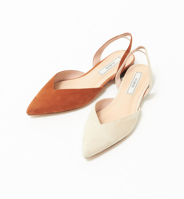 Rouge vif「バックストラップフラット」|パンプス|