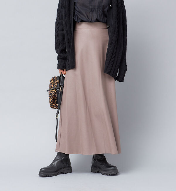 Rouge vif「シープレザークロススカート」|スカート|モカ