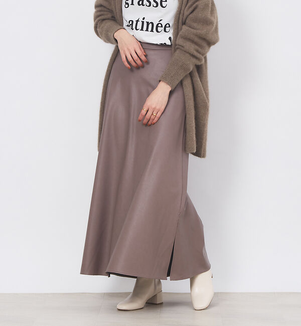 Rouge vif「シープレザークロススカート」|スカート|