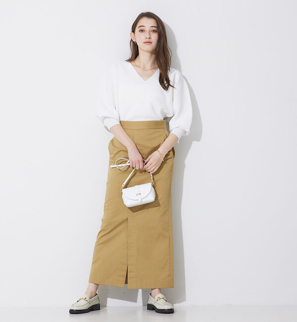 Rouge vif「ストレッチチノタイトスカート」|スカート|