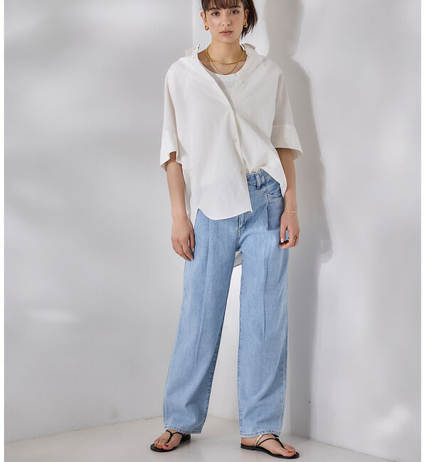 Rouge vif「麻混変形シャツ」|シャツ・ブラウス|