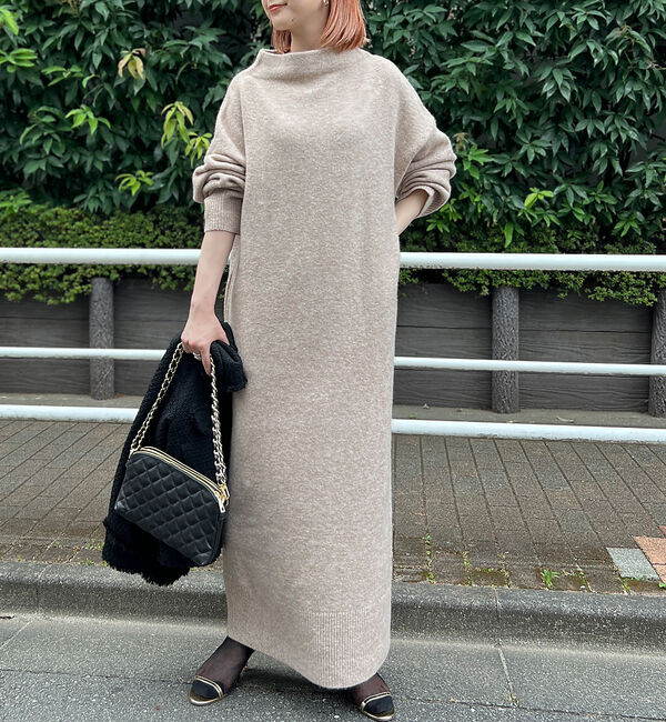 Rouge vif「MIX調ニットロングワンピース」|ワンピース|