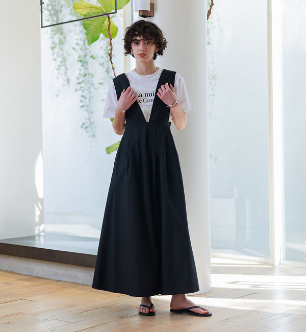 Rouge vif「ウエストタックジャンパースカート」|スカート|