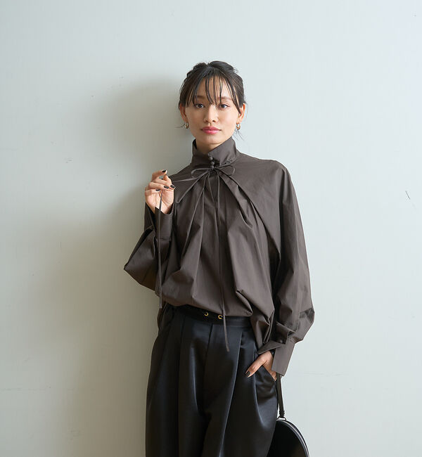 Rouge vif「ハイネックリボンブラウス」|シャツ・ブラウス|