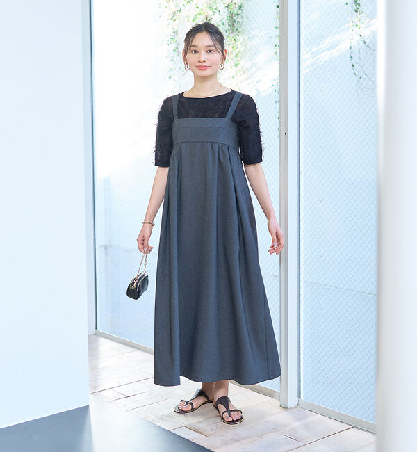 Rouge vif「デニムライクベアキャミワンピース」|ワンピース|