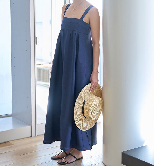 Rouge vif「デニムライクベアキャミワンピース」|ワンピース|インディゴ