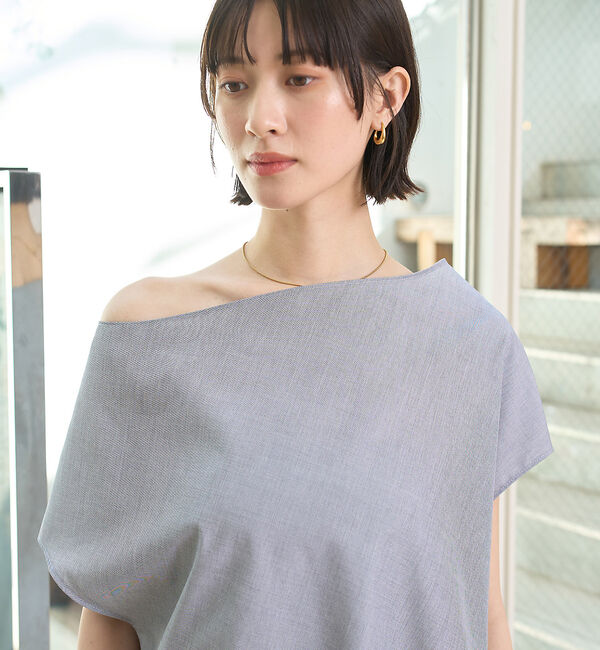 Rouge vif「ドレープカラーブラウス」|シャツ・ブラウス|