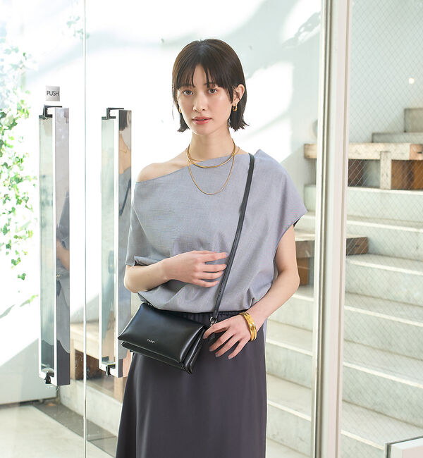 Rouge vif「ドレープカラーブラウス」|シャツ・ブラウス|