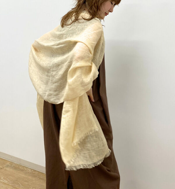 Rouge vif「【The Bagmati/ザ バグマティ】リネンストール」|マフラー|