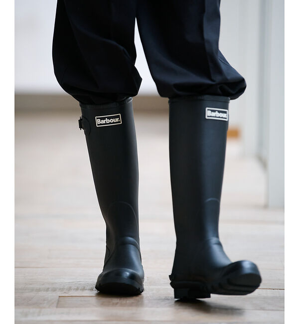 Rouge vif「【Barbour/バブアー】レインロングブーツ/シーズンレス/梅雨/ロングブーツ」|レインシューズ|