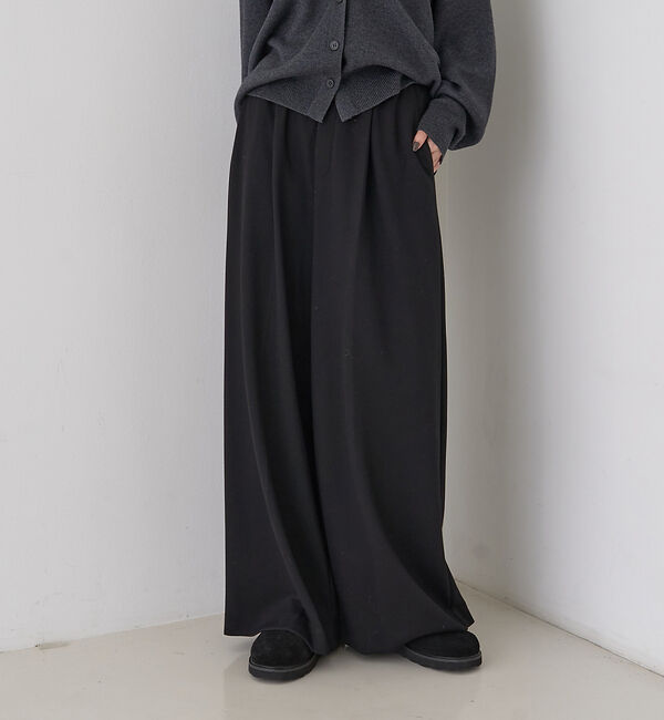Rouge vif「【人気追加】ストレッチダンボールタックワイドパンツ」|その他|