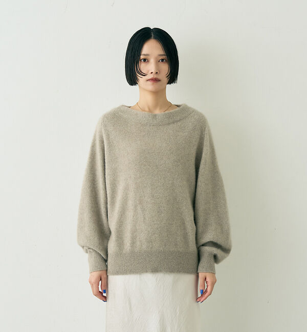 Rouge vif「ラクーン混ボトルネックニットプルオーバー」|ニット・セーター|