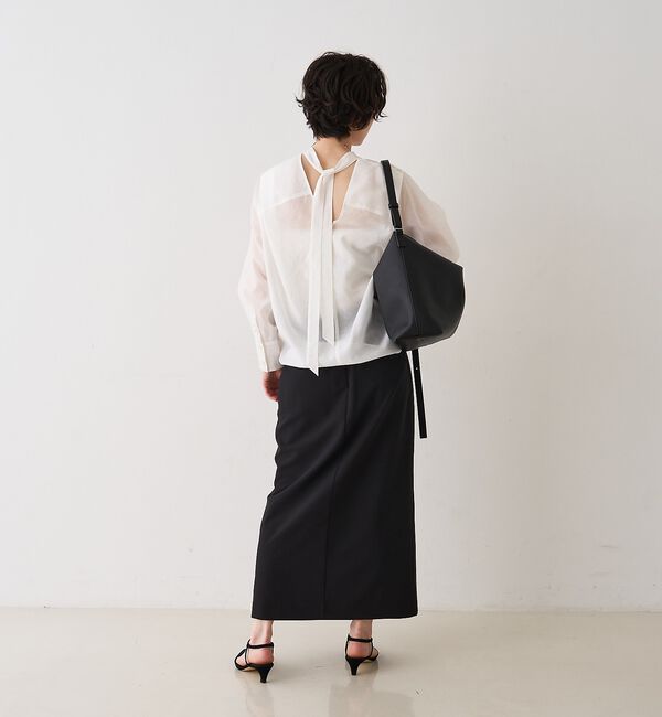 Rouge vif「シアースタンドタイブラウス」|シャツ・ブラウス|