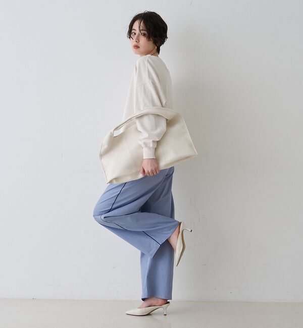 Rouge vif「【CHIMERE/シメール】レザーワイドワンハンドル」|ハンドバッグ|