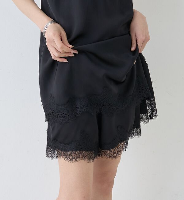 Rouge vif「【セットアップ対応】レースサテンショートパンツ」|その他|