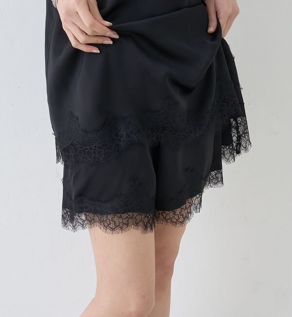 Rouge vif「【セットアップ対応】レースサテンショートパンツ」|その他|