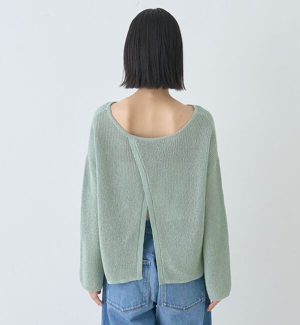 Rouge vif「【一部店舗限定】バックスリット ゆるメッシュニット」|ニット・セーター|