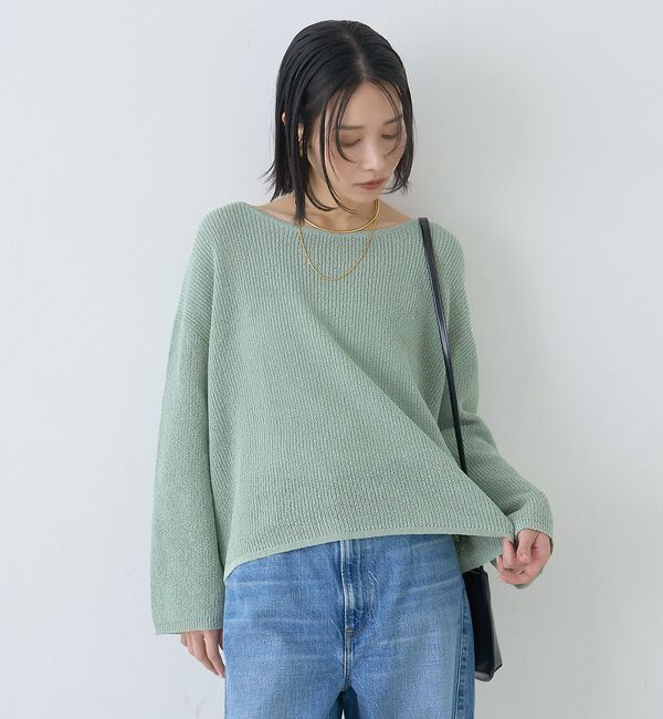 Rouge vif「【一部店舗限定】バックスリット ゆるメッシュニット」|ニット・セーター|