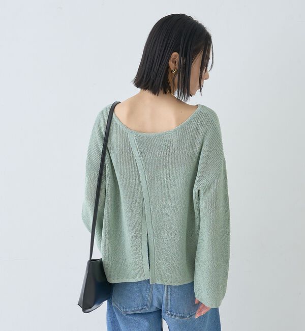 Rouge vif「【一部店舗限定】バックスリット ゆるメッシュニット」|ニット・セーター|