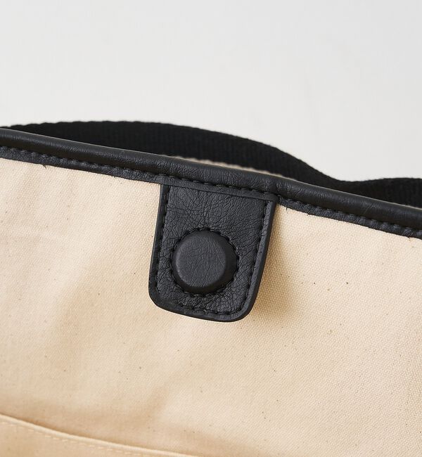 Rouge vif「【CHIMERE/シメール】キャンバス&times;合皮ワイドビックトート」|トートバッグ|