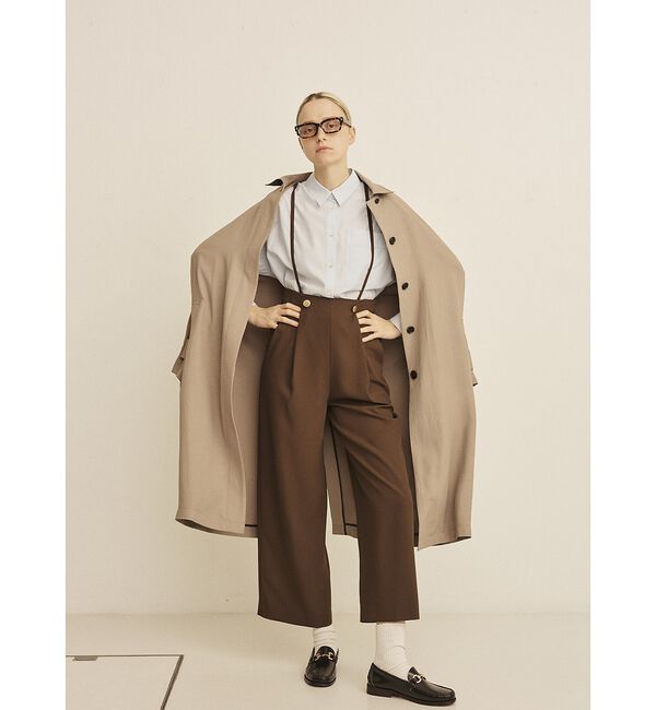 Rouge vif「【2サイズ展開】ステンカラーロングコート」|ステンカラーコート|