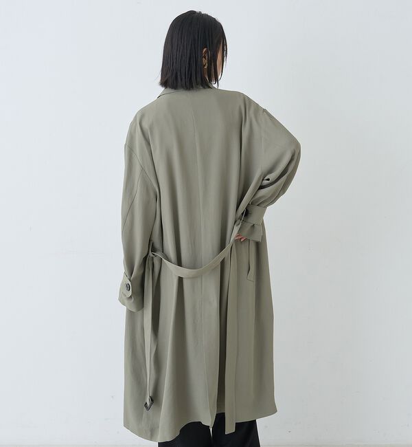 Rouge vif「【2サイズ展開】ステンカラーロングコート」|ステンカラーコート|