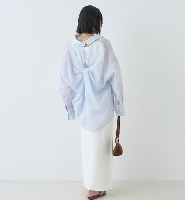 Rouge vif「【2026SS新作】【人気追加】バックツイストシャツ」|シャツ・ブラウス|