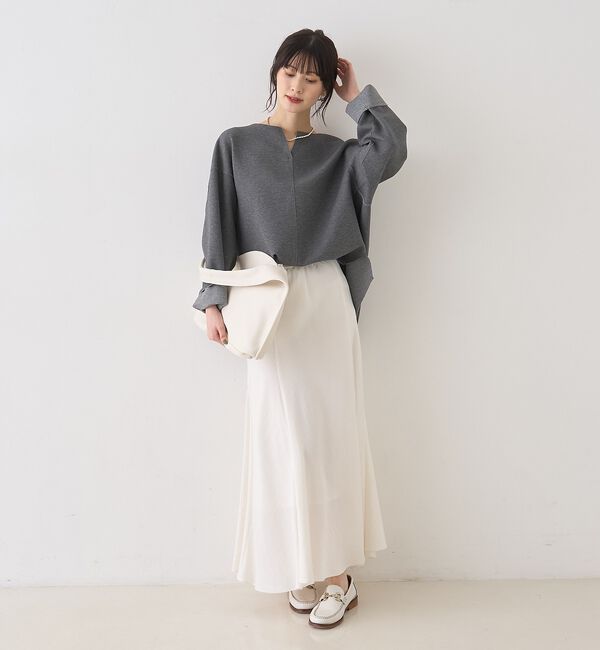 Rouge vif「ダブルフェイスプルオーバーブラウス」|シャツ・ブラウス|