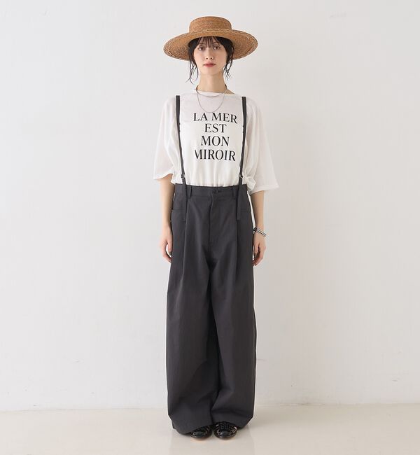 Rouge vif「2WAYサスペンダータックワイドパンツ」|その他|
