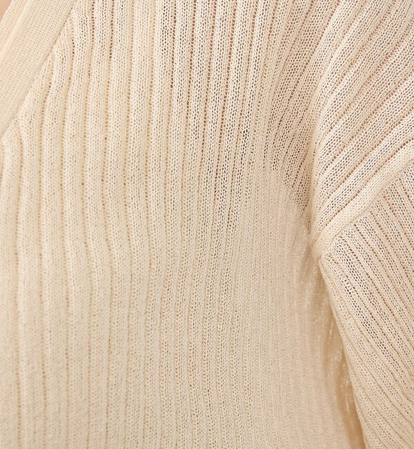 Rouge vif「【一部店舗限定】レースキャミ付きニットアンサンブル/カーディガン/レーストップス」|カーディガン|