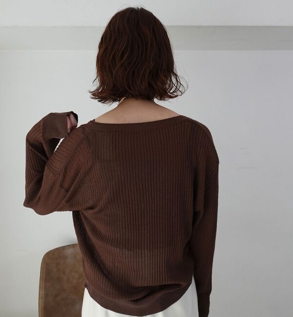 Rouge vif「【一部店舗限定】レースキャミ付きニットアンサンブル/カーディガン/レーストップス」|カーディガン|