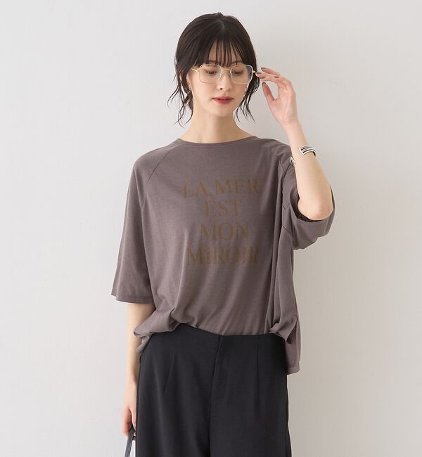 Rouge vif「シアーロゴオーバーサイズTシャツ」|Tシャツ・カットソー|