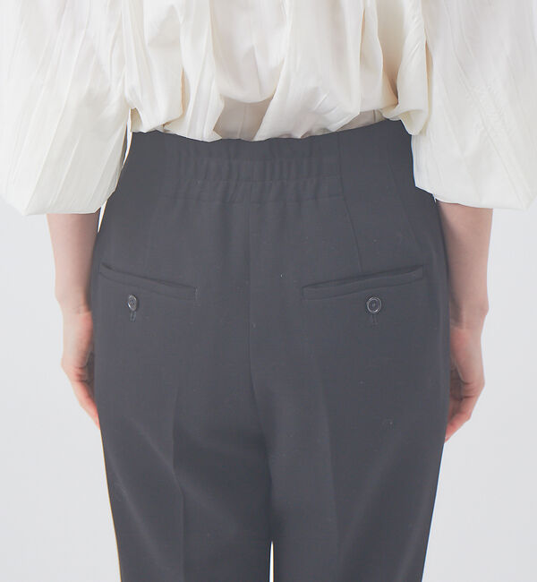 qualite「【新色登場】【セットアップ対応】ダブルクロスハイウエストテーパードパンツ」|その他|