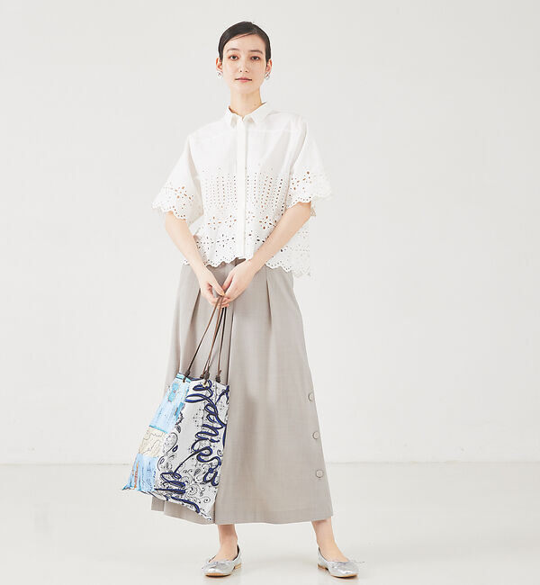 qualite「サイドボタンクロップドパンツ」|その他|