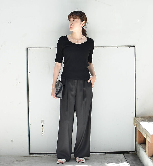 qualite「ランダムテレコTシャツ」|Tシャツ・カットソー|