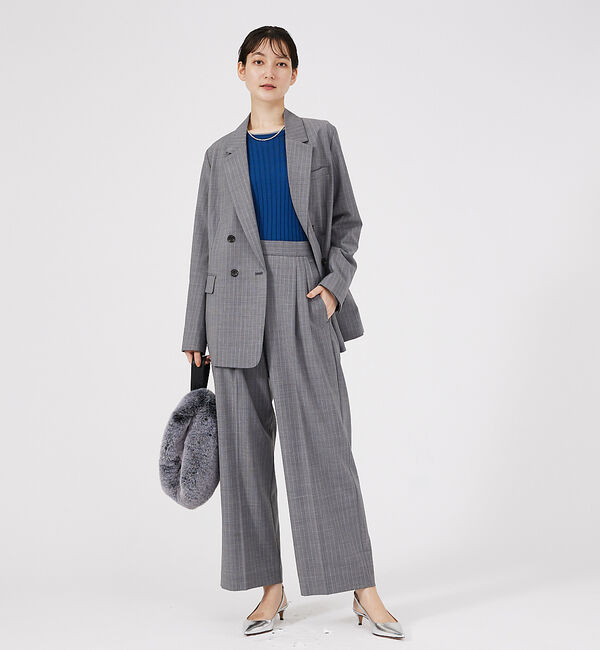 qualite「【セットアップ対応】ウールトロ2タックストレートパンツ」|その他|