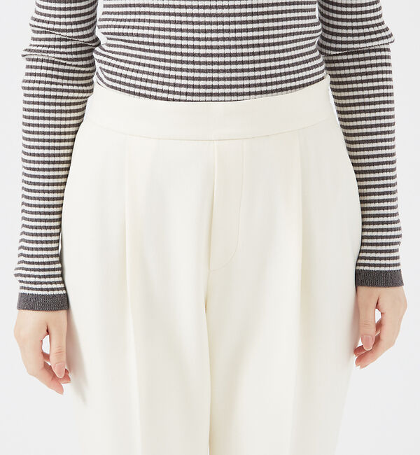 qualite「【ベストセラー】ダブルクロスセンタープレスパンツ」|その他|