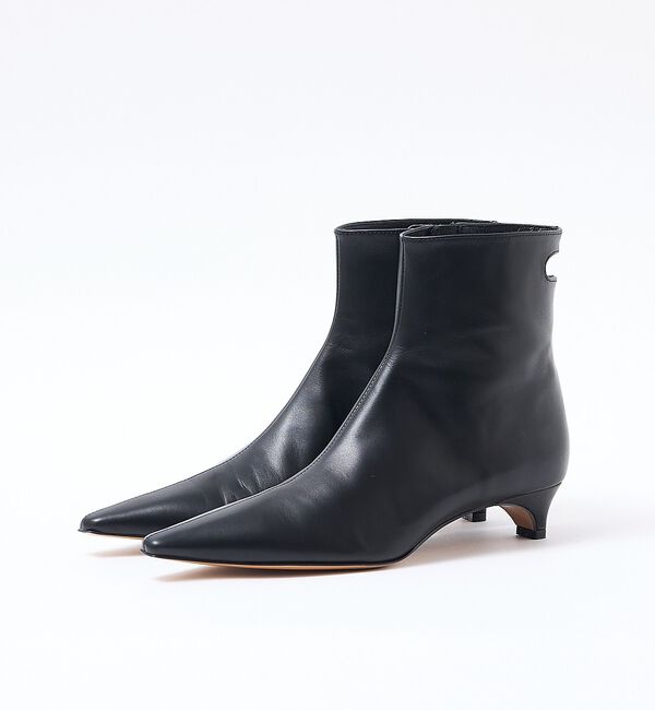 qualite「【HENRI EN VARGO】Caroline ショートブーツ」|ショートブーツ|ブラック