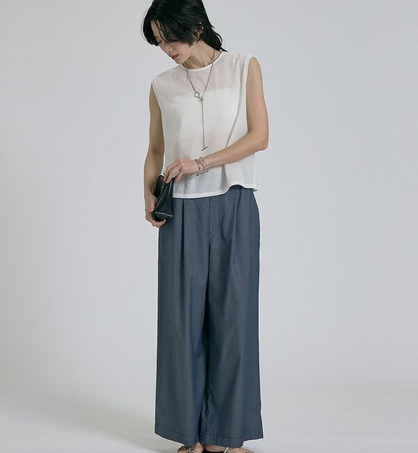 qualite「【接触冷感＆セットアップ対応】ライトデニムパンツ」|その他|