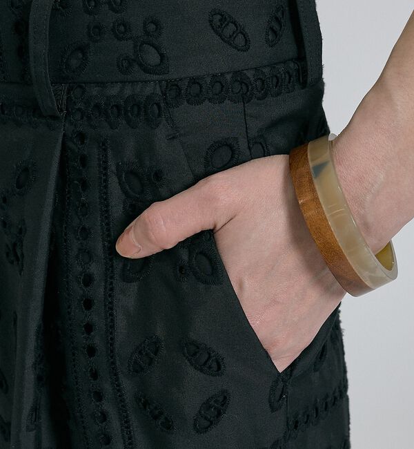 qualite「【セットアップ対応】エンブロイダリーワイドパンツ【予約】」|その他|