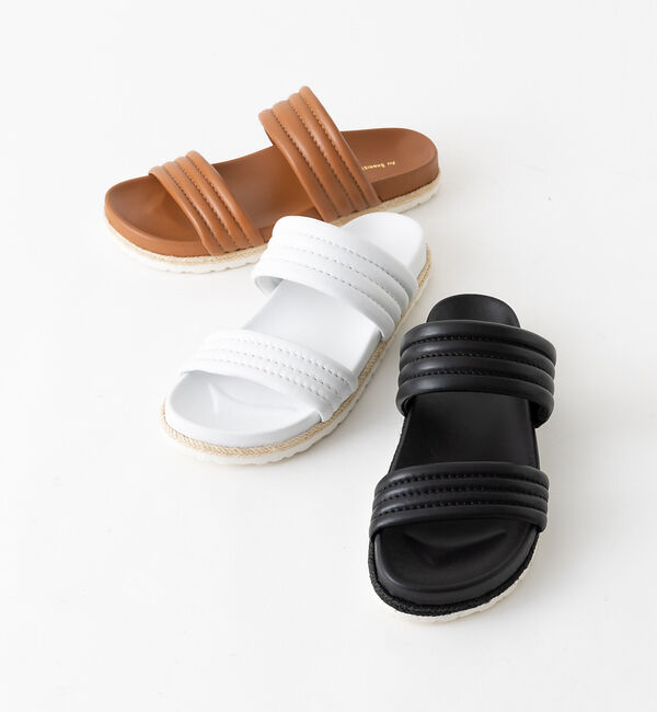 AU BANNISTER「【販売店舗限定】クッションベルトフットベットサンダル」|サンダル|