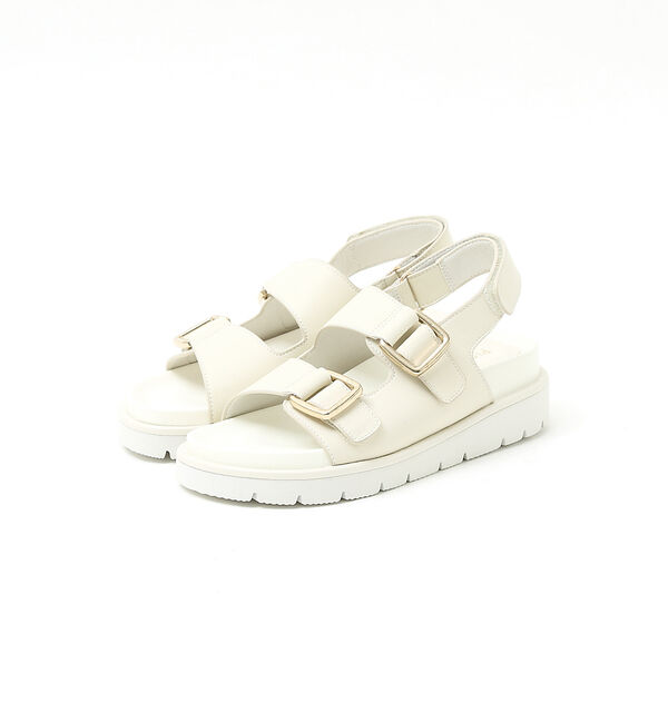 AU BANNISTER「フットベッドベルトサンダル」|サンダル|アイボリー