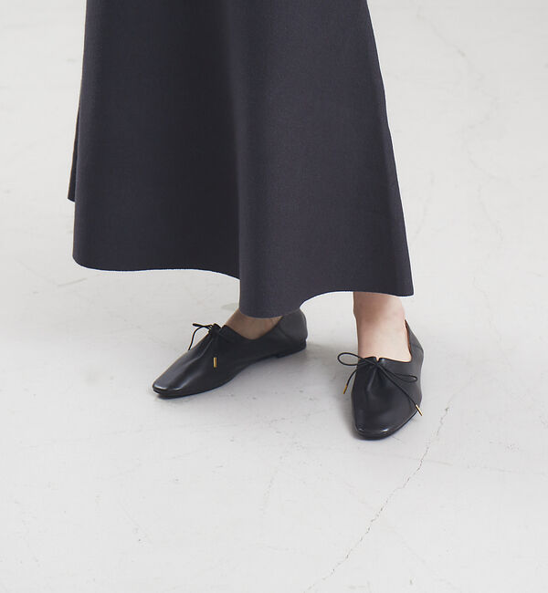 AU BANNISTER「レースアップ ソフトバブーシュ」|その他|ブラック