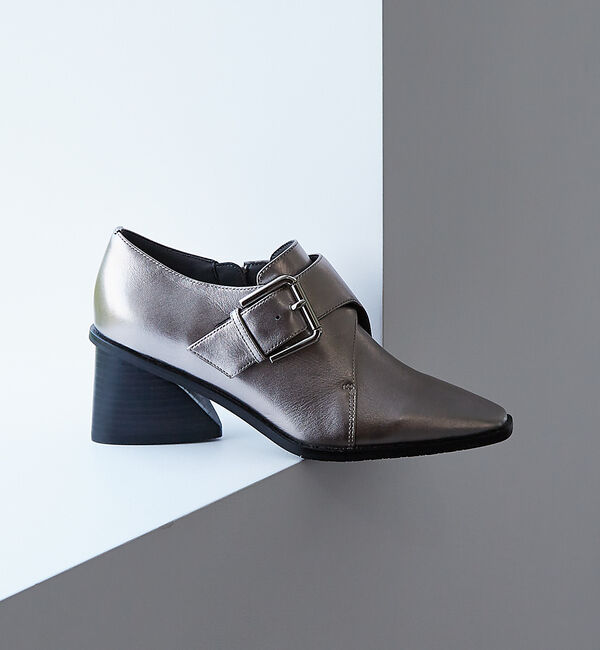 AU BANNISTER「バイカーブーティー」|ショートブーツ|シルバー